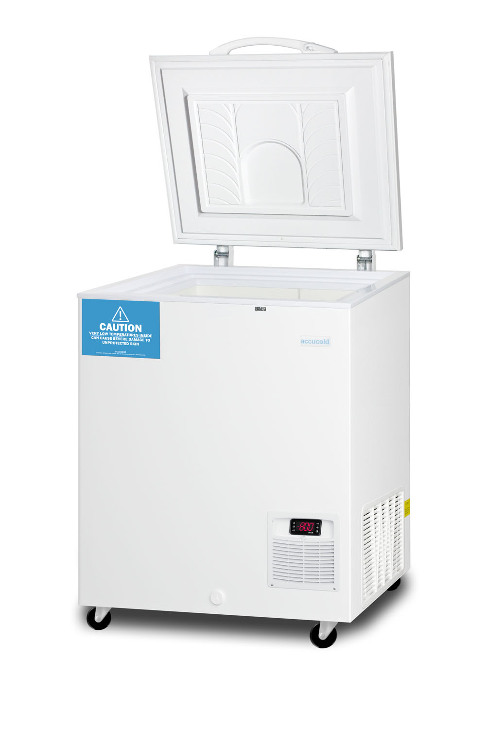 -86 C capable ultra low chest freezer for laboratory and life science storage